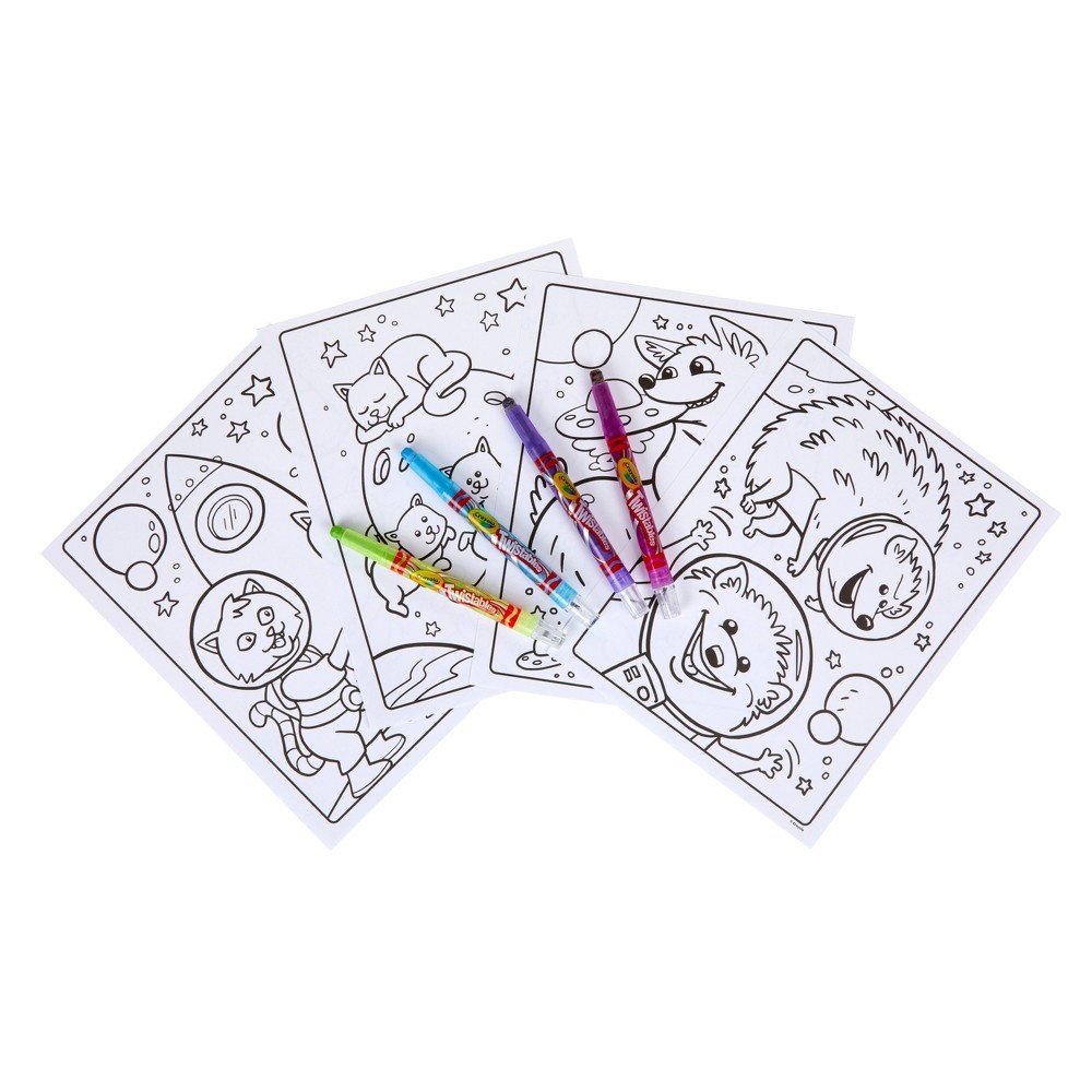 slide 3 of 4, Crayola Cosmic Cats Coloring Activity Pack, 1 ct