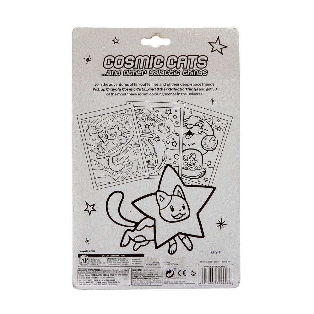 slide 4 of 4, Crayola Cosmic Cats Coloring Activity Pack, 1 ct