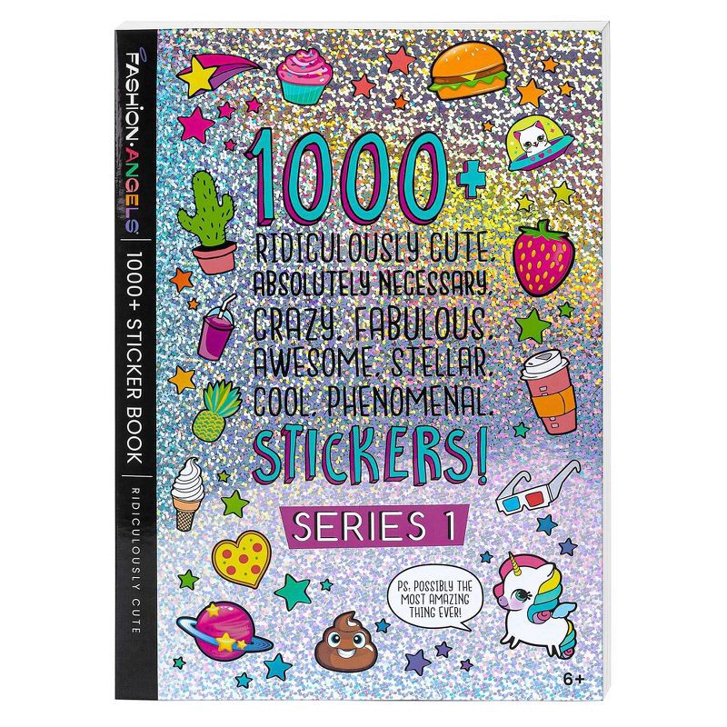 slide 1 of 8, Ridiculously Cute 1000+ Sticker Book 40 Pages - Fashion Angels, 1 ct