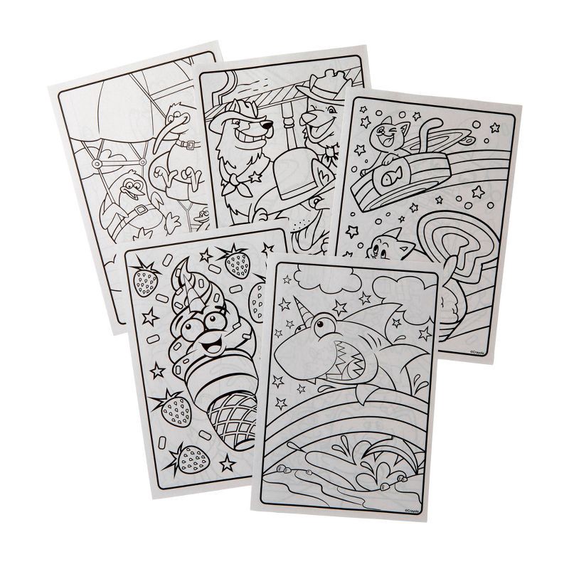 slide 3 of 4, Crayola 288pg Epic Book of Awesome Coloring Book: Cool & Creative Crayon Pages for Kids, Ages 3+, 1 ct