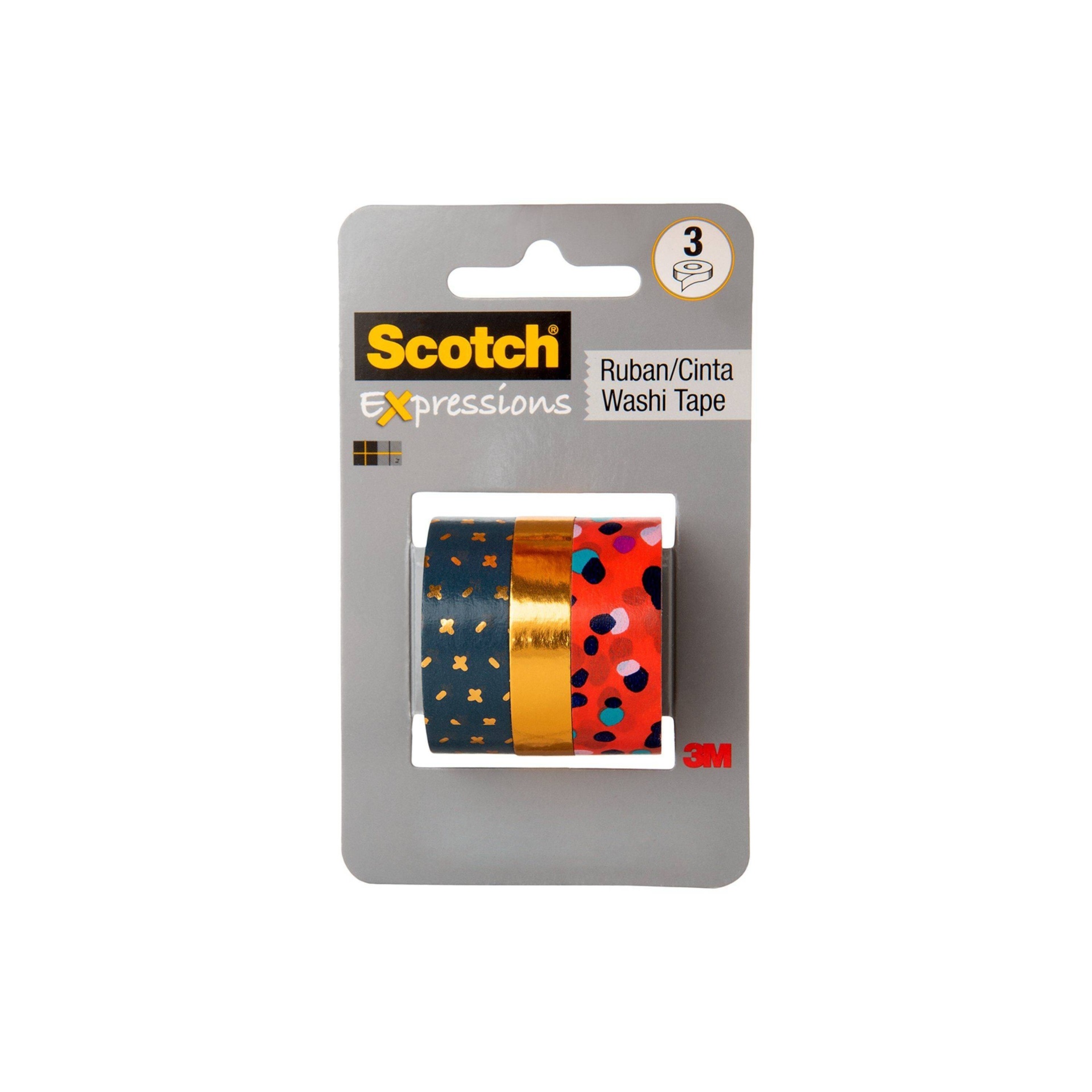 slide 1 of 5, Scotch Ink Dots Washi Tape, 3 ct