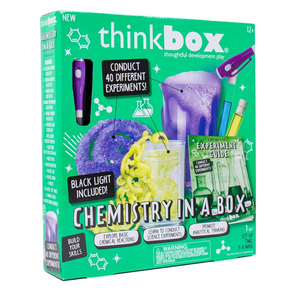 slide 5 of 5, Think Box Thinkbox 19pc Chemistry in a Box Craft Activity Kit, 19 ct