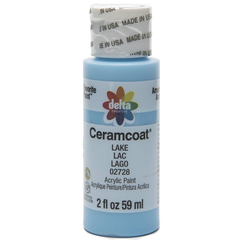 slide 1 of 1, Delta Ceramcoat Acrylic Paint (2oz) - Lake Blue, 2 oz