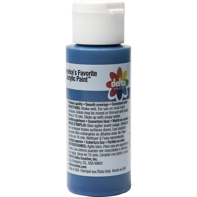 slide 2 of 4, Delta Ceramcoat Acrylic Paint (2oz) - Navy Blue: Low-Odor, Multi-Surface, Matte Finish, Non-Toxic Craft Paint, 2 oz