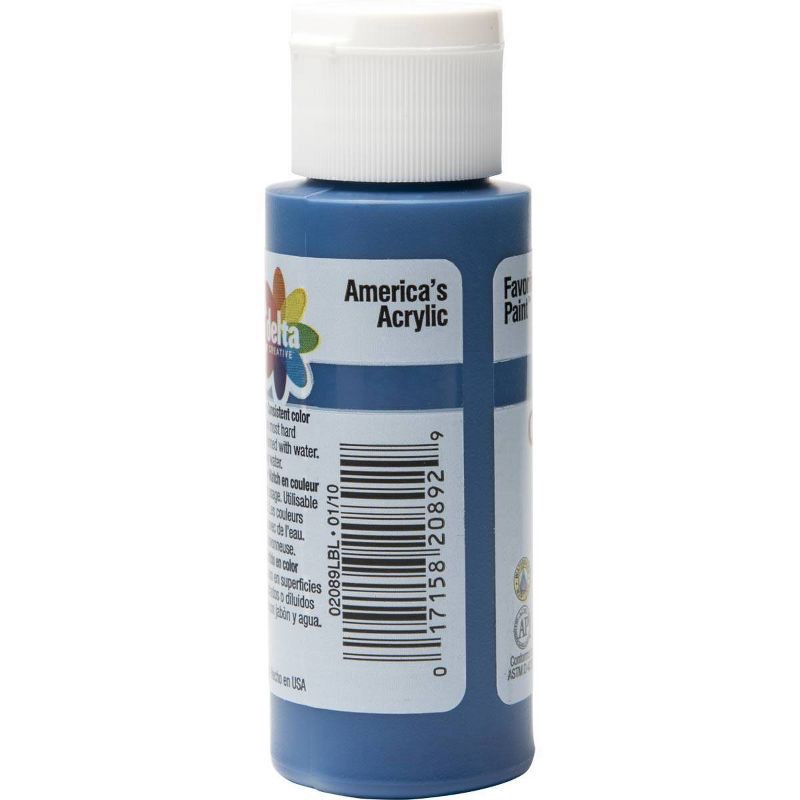 slide 3 of 4, Delta Ceramcoat Acrylic Paint (2oz) - Navy Blue: Low-Odor, Multi-Surface, Matte Finish, Non-Toxic Craft Paint, 2 oz