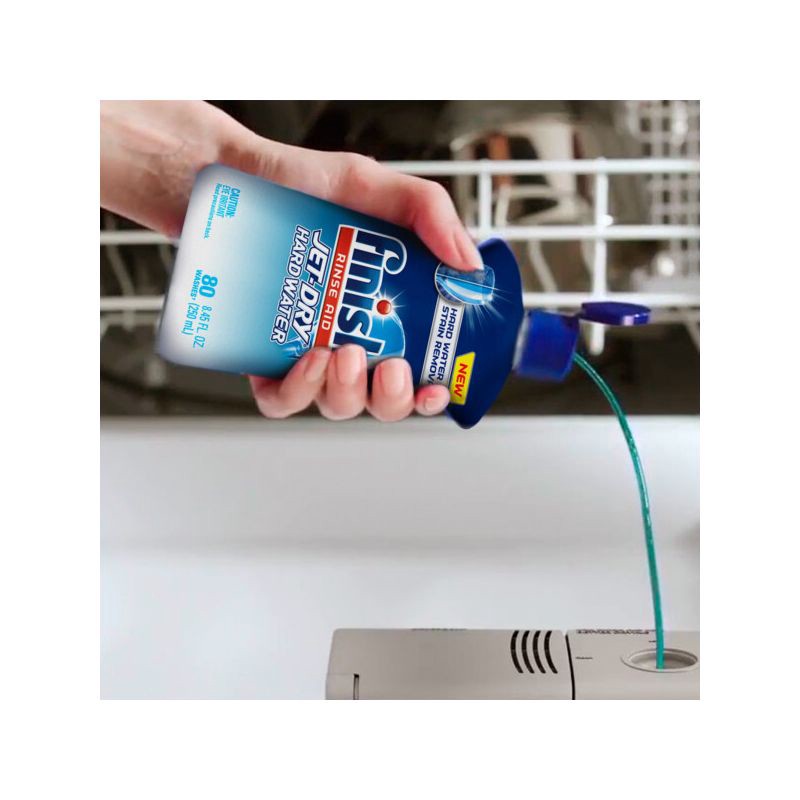 slide 6 of 6, Finish Jet Dry Dishwasher Rinse Aid Hardwater Protection - 8.45oz, 8.45 oz