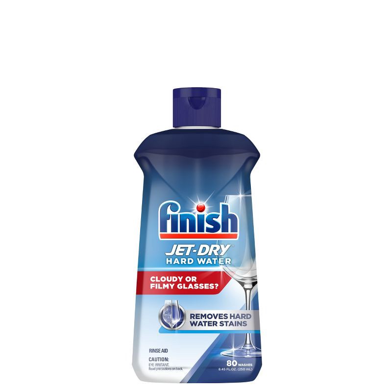 slide 1 of 6, Finish Jet Dry Dishwasher Rinse Aid Hardwater Protection - 8.45oz, 8.45 oz