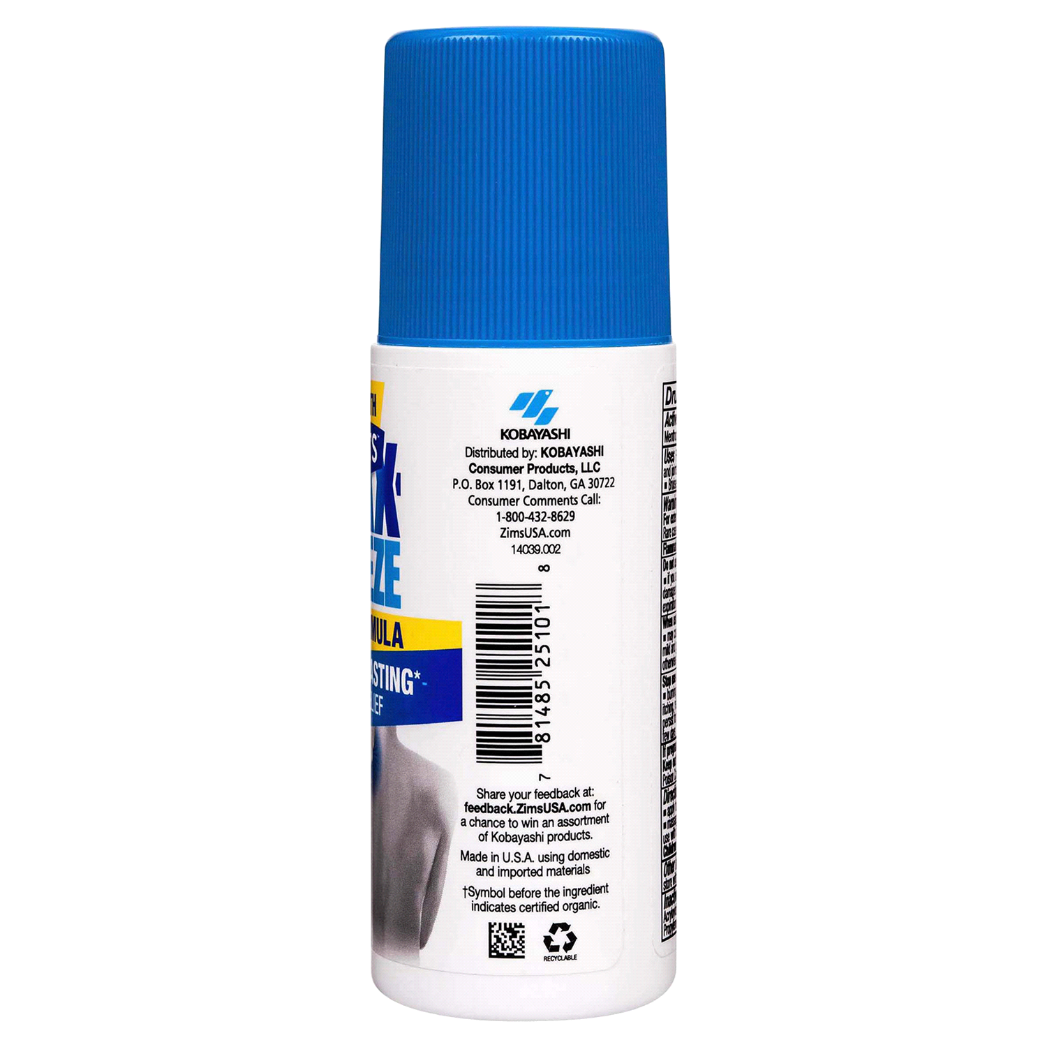 slide 3 of 4, Zim's Max-Freeze Pro Formula Roll-On, 4 oz