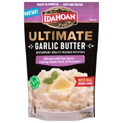 Idahoan Ultimate Garlic Butter Restaurant Quality Mashed Potatoes 4 Ounces