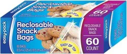Easy Pack Zipper Snack Bags