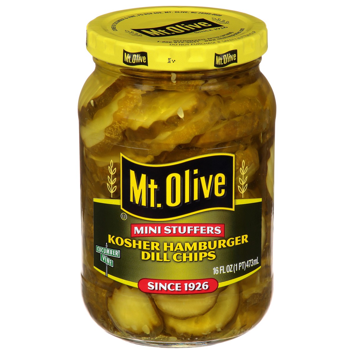 slide 1 of 9, Mt. Olive Dill Pickles, 16 oz