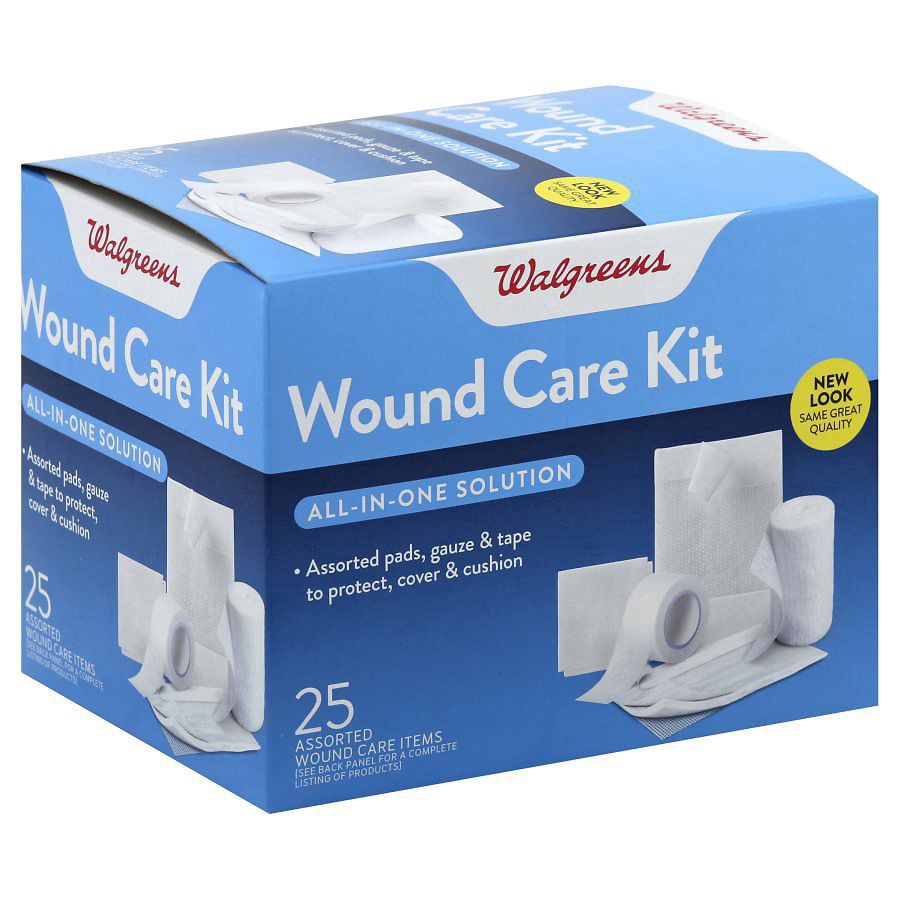 slide 1 of 2, Walgreens 25-Piece Wound Care Kit, 1 ct