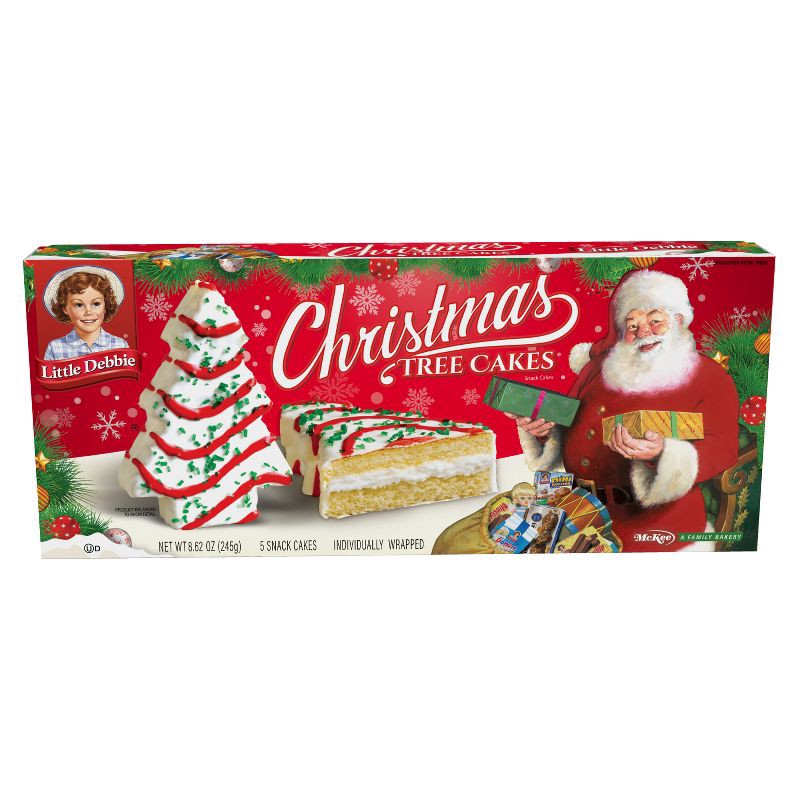 slide 3 of 4, Little Debbie Christmas Tree Vanilla Cakes - 8.62oz/5ct, 8.62 oz, 5 ct