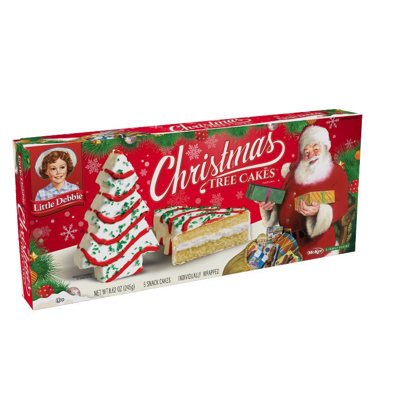 slide 1 of 4, Little Debbie Christmas Tree Vanilla Cakes - 8.62oz/5ct, 8.62 oz, 5 ct