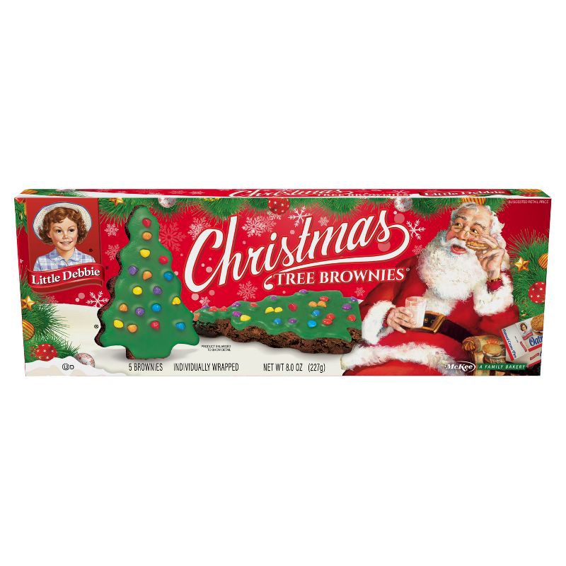 slide 2 of 4, Little Debbie Christmas Tree Brownies - 8oz/5ct, 8 oz, 5 ct