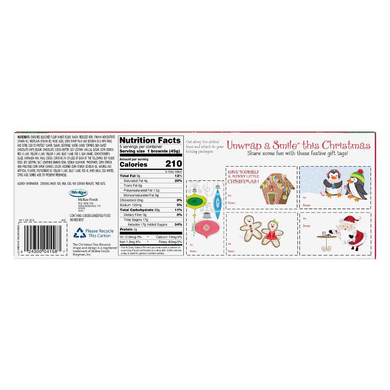 slide 4 of 4, Little Debbie Christmas Tree Brownies - 8oz/5ct, 8 oz, 5 ct