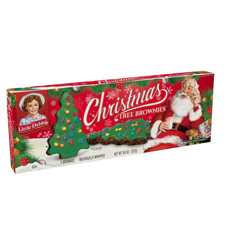 slide 1 of 4, Little Debbie Christmas Tree Brownies - 8oz/5ct, 8 oz, 5 ct
