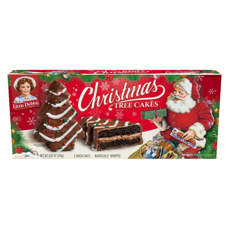 slide 2 of 4, Little Debbie Christmas Tree Cakes Chocolate - 8.62oz, 8.62 oz