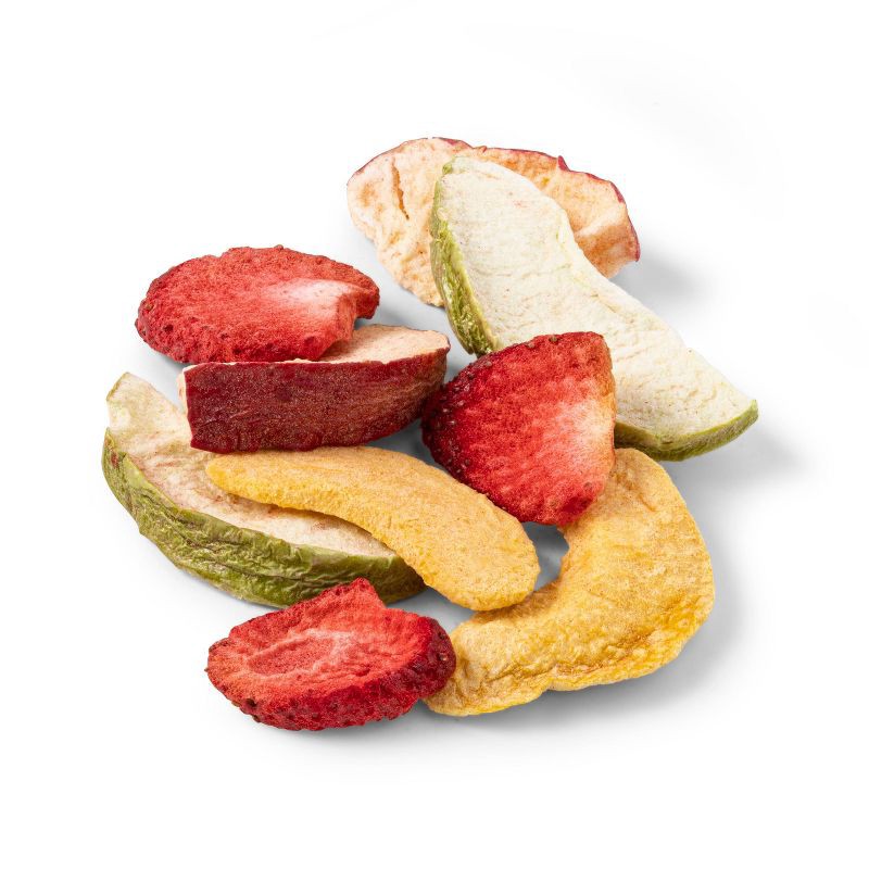 slide 2 of 3, Apple, Strawberry, & Peach Freeze Dried Fruit Blend - 1oz - Good & Gather™, 1 oz