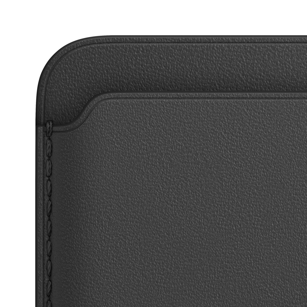 slide 2 of 4, Apple iPhone Leather Wallet with MagSafe - Black, 1 ct