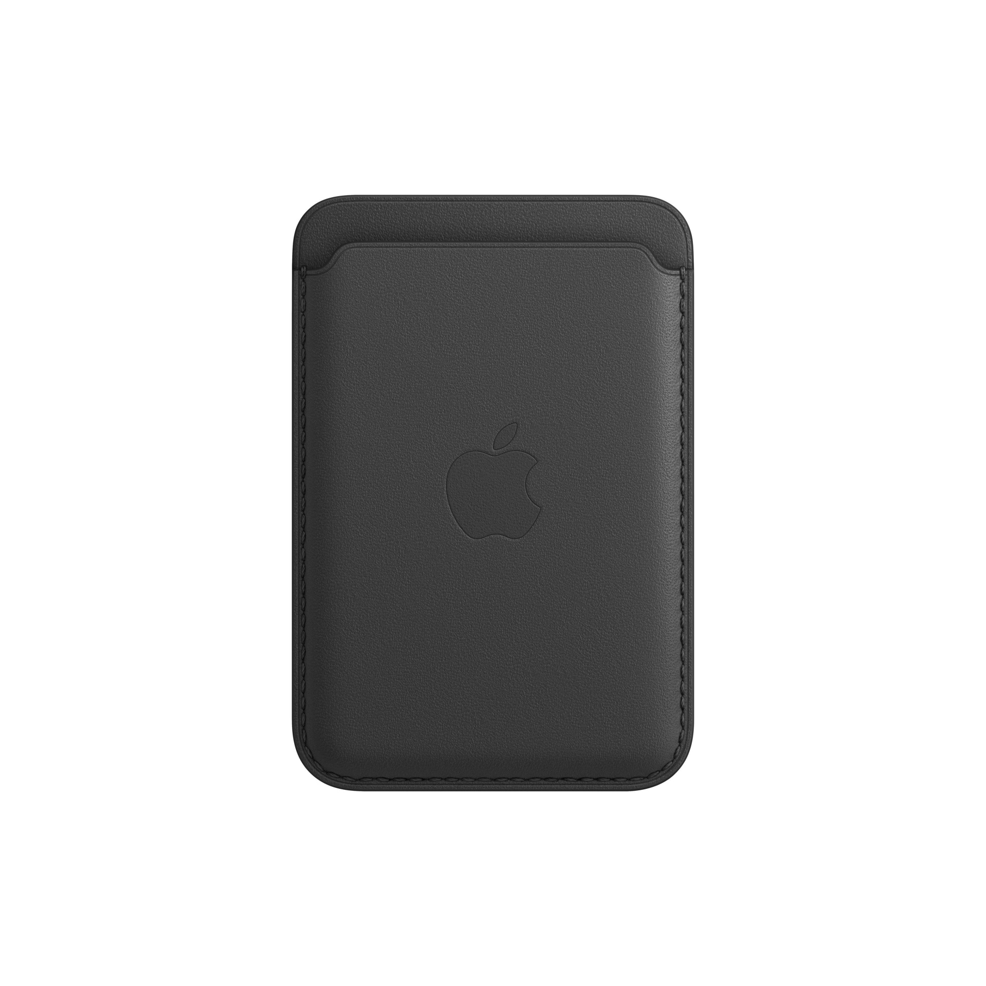 slide 1 of 4, Apple iPhone Leather Wallet with MagSafe - Black, 1 ct