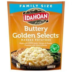 Idahoan Family Size Buttery Golden Selects Mashed Potatoes 8.2 Ounces