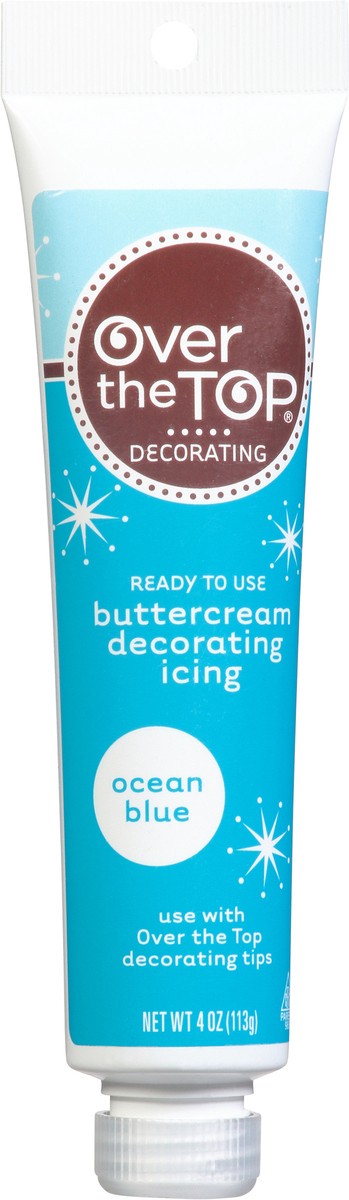 slide 1 of 11, Over The Top Decorating Ocean Blue Buttercream Decorating Icing - 4 oz, 4 oz