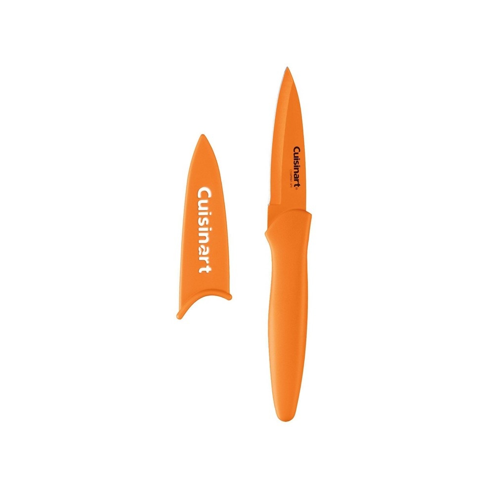 slide 3 of 5, Cuisinart Advantage Colored Non-Stick Utility Knife Set With Blade Guards- C55-6PRWT, 6 ct