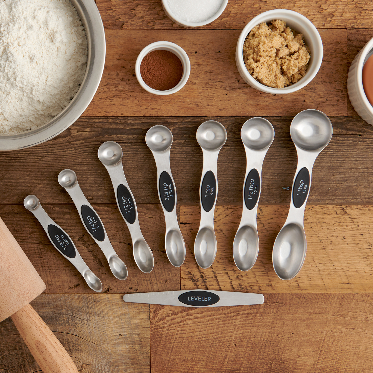 slide 3 of 3, Harold Magnetic Measuring Spoon Set, 1 ct