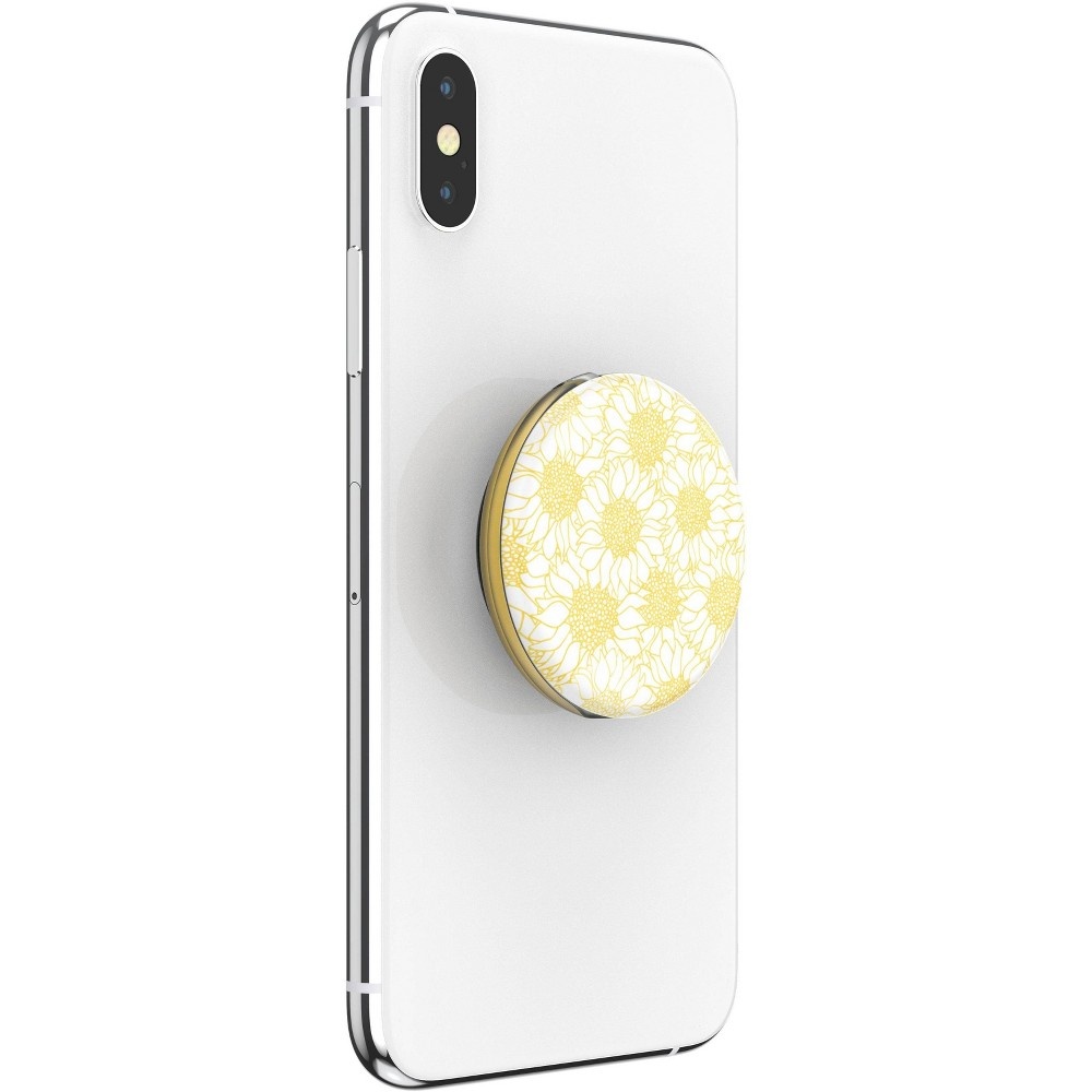 slide 6 of 7, PopSockets PopGrip Lips Cell Phone Grip & Stand - Burt's Bees Sunflower Field, 1 ct