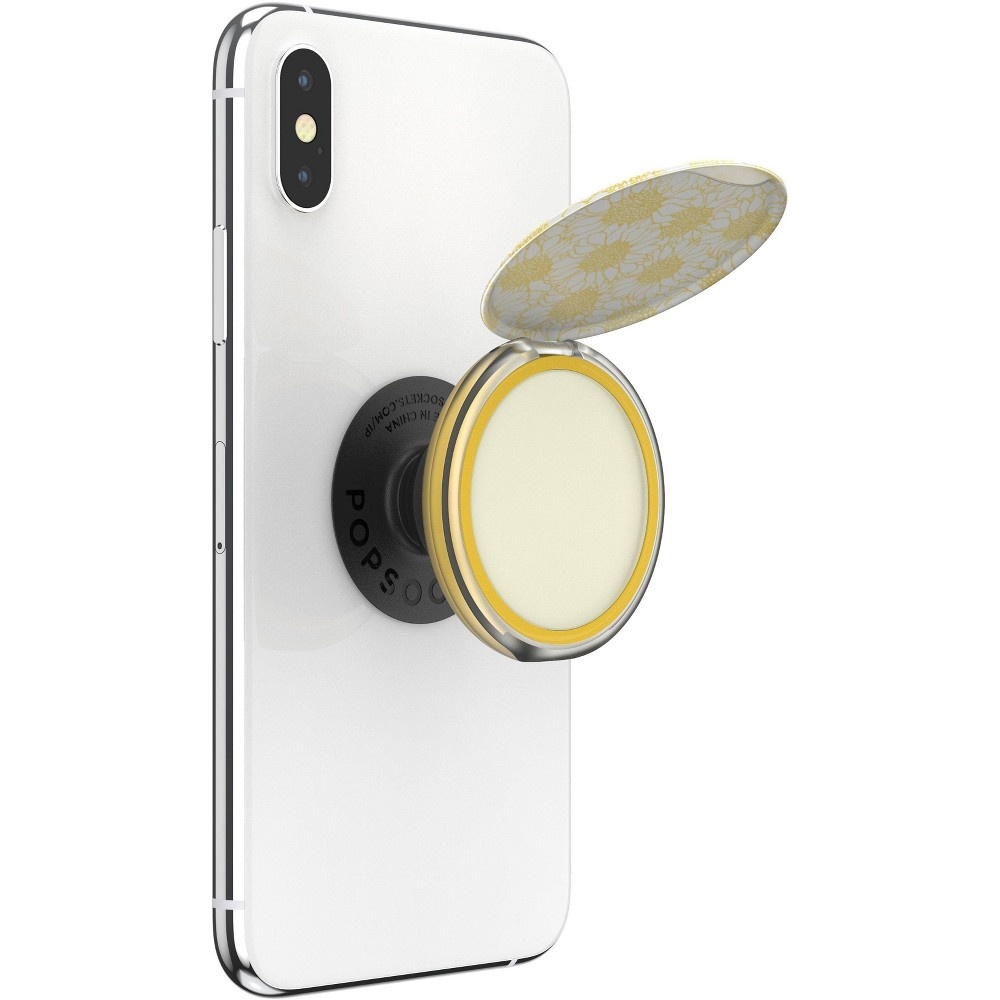 slide 7 of 7, PopSockets PopGrip Lips Cell Phone Grip & Stand - Burt's Bees Sunflower Field, 1 ct