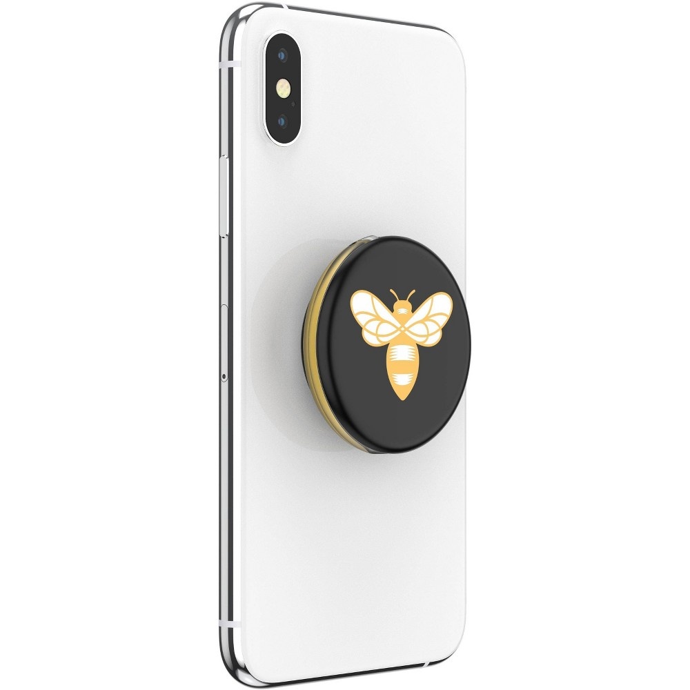 slide 3 of 7, PopSockets PopGrip Lips Cell Phone Grip & Stand - Burt's Bees Bee Logo, 1 ct