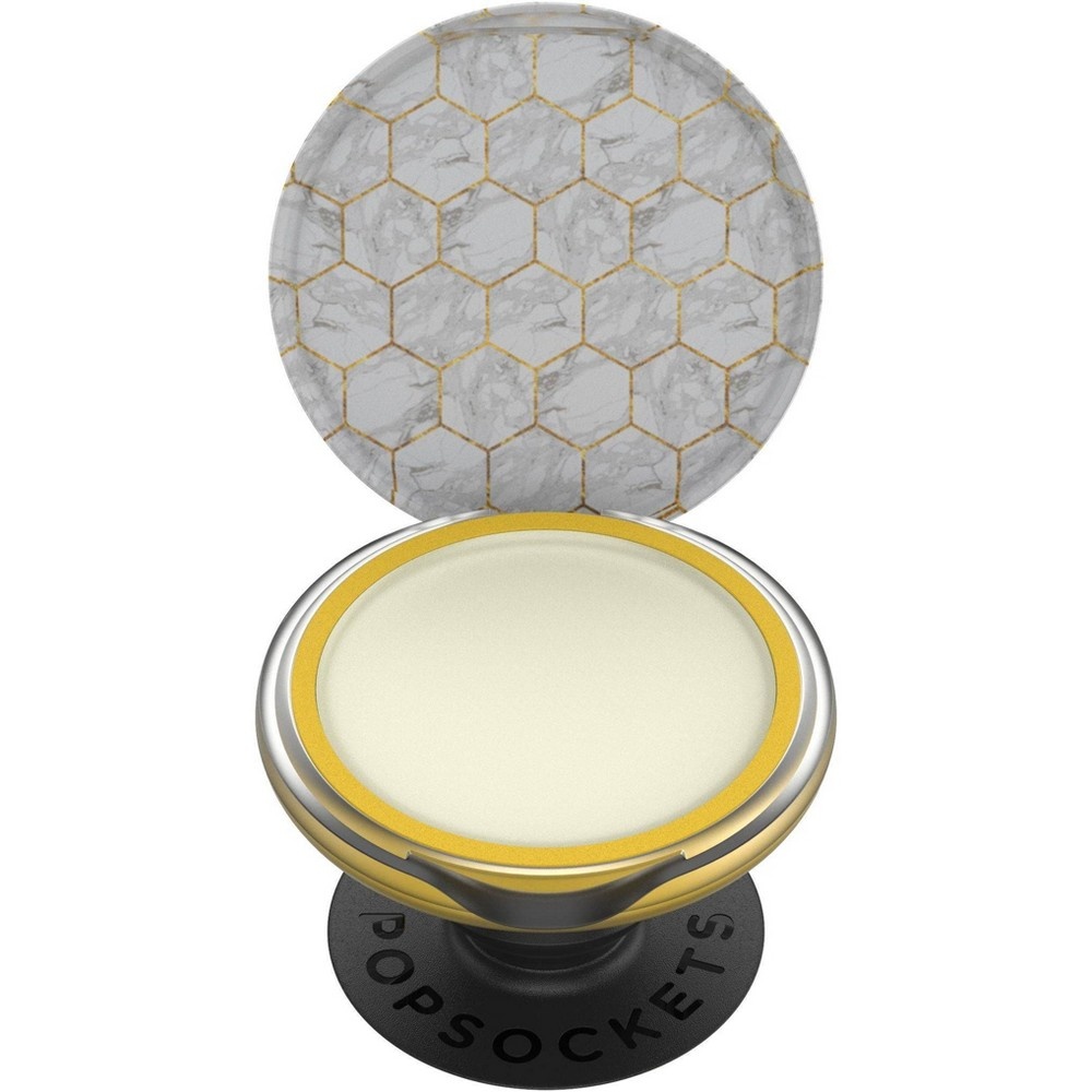 slide 2 of 7, PopSockets PopGrip Lips Cell Phone Grip & Stand - Burt's Bees Marble Honeycomb, 1 ct