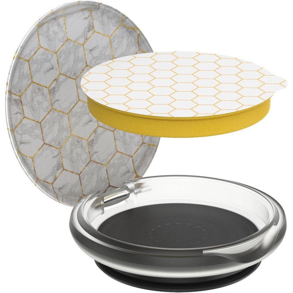 slide 5 of 7, PopSockets PopGrip Lips Cell Phone Grip & Stand - Burt's Bees Marble Honeycomb, 1 ct