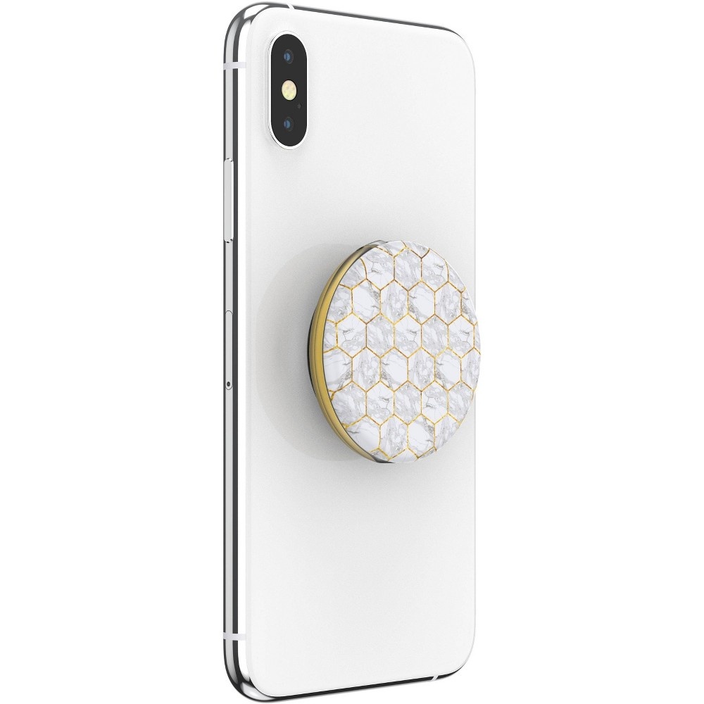 slide 6 of 7, PopSockets PopGrip Lips Cell Phone Grip & Stand - Burt's Bees Marble Honeycomb, 1 ct