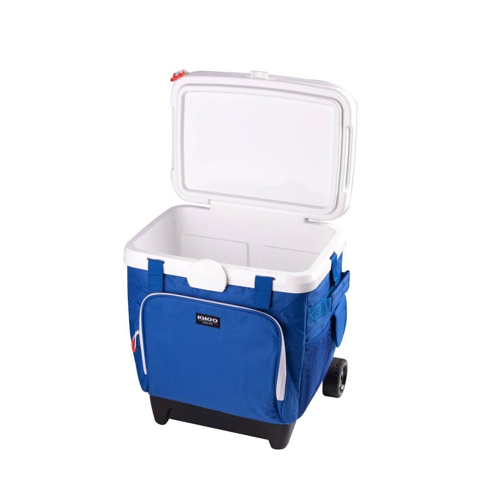 Igloo Cool Fusion Roller Cooler Majestic Blue 36 qt Shipt