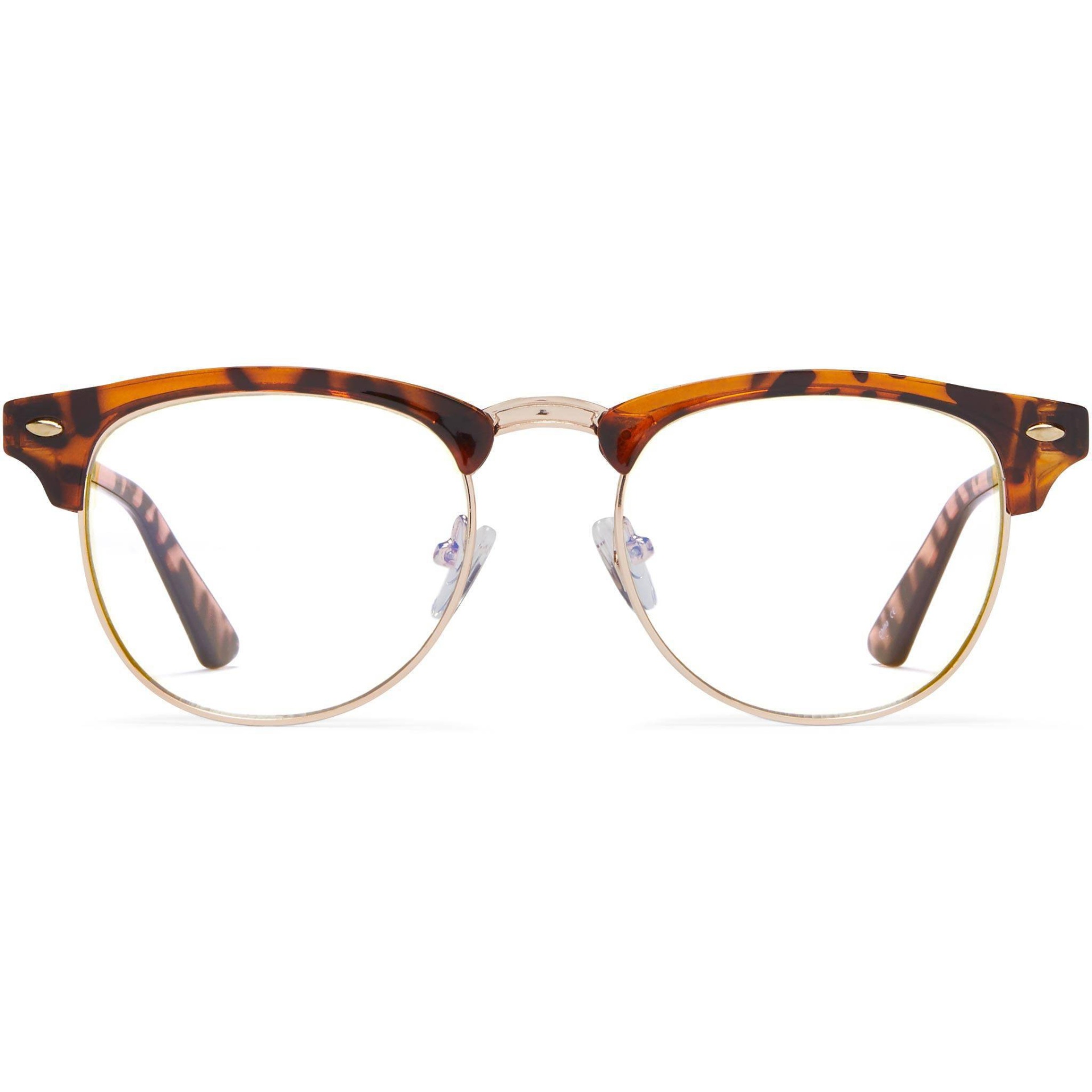 slide 1 of 5, ICU Eyewear Screen Vision Blue Light Filtering Glasses - Retro Tortoise, 1 ct