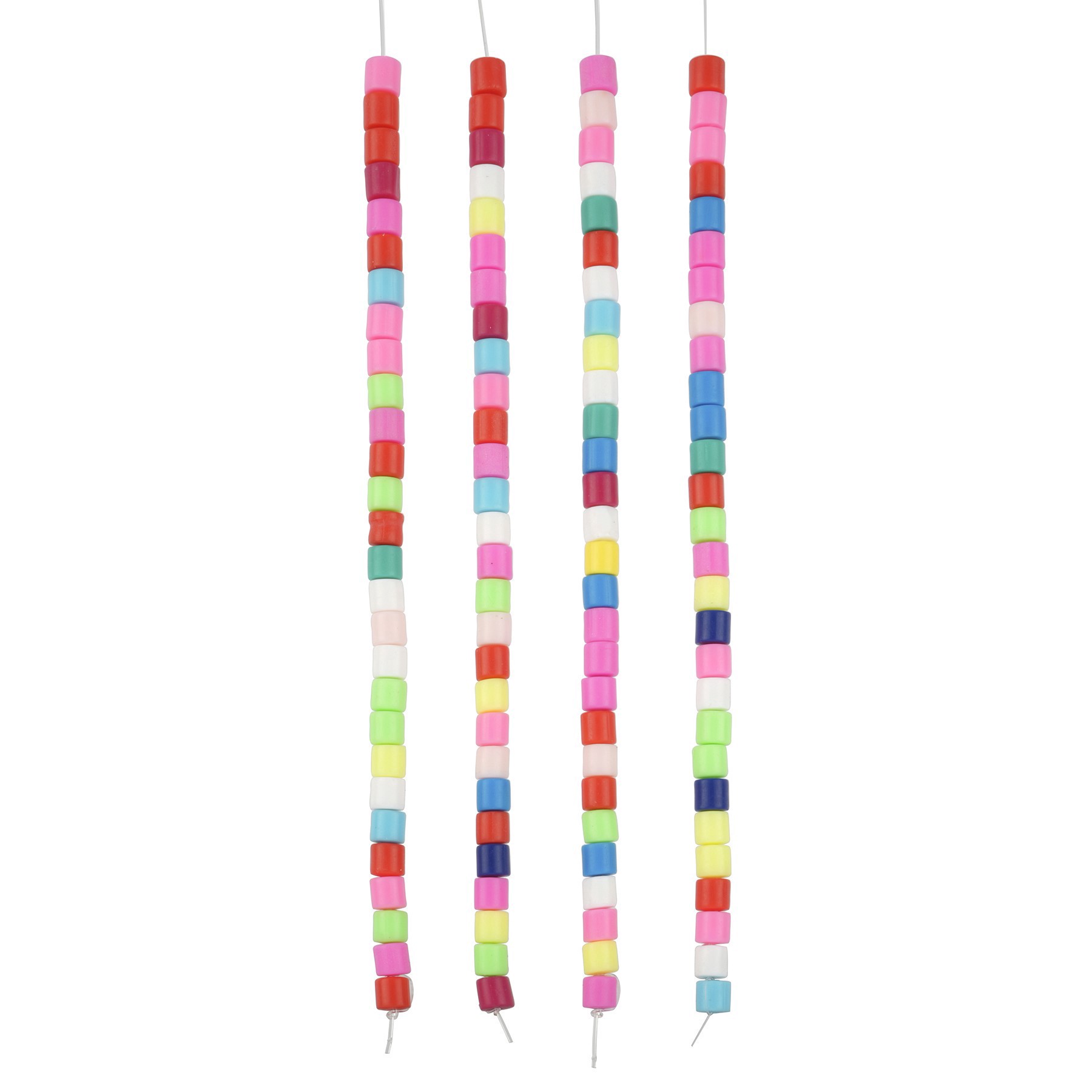 slide 2 of 3, Multicolor Clay Tube Beads, 5.8mm By Bead Landing, 5.8mm