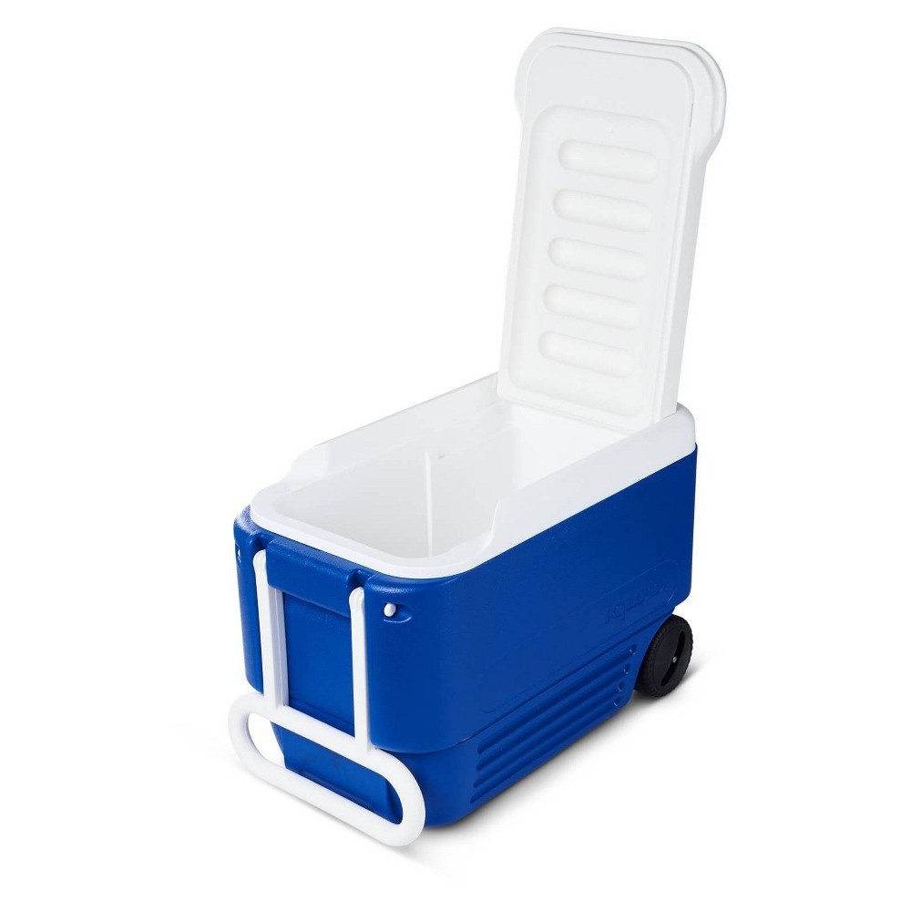 slide 10 of 11, Igloo Wheelie Cooler - Majestic Blue, 38 qt