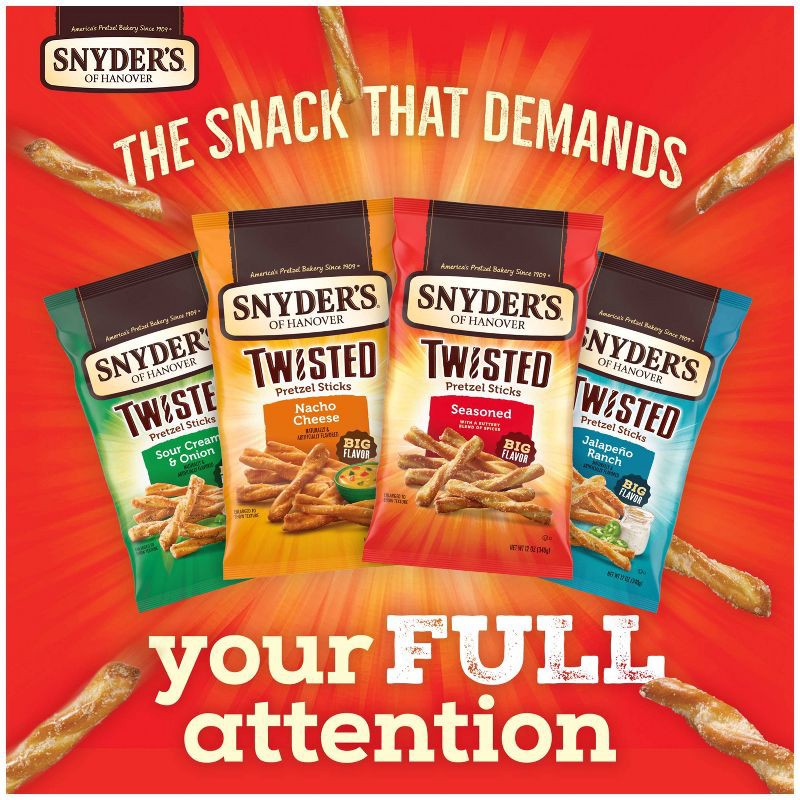 slide 5 of 9, Snyder's of Hanover Seasoned Twisted Pretzel Sticks - 12oz, 12 oz