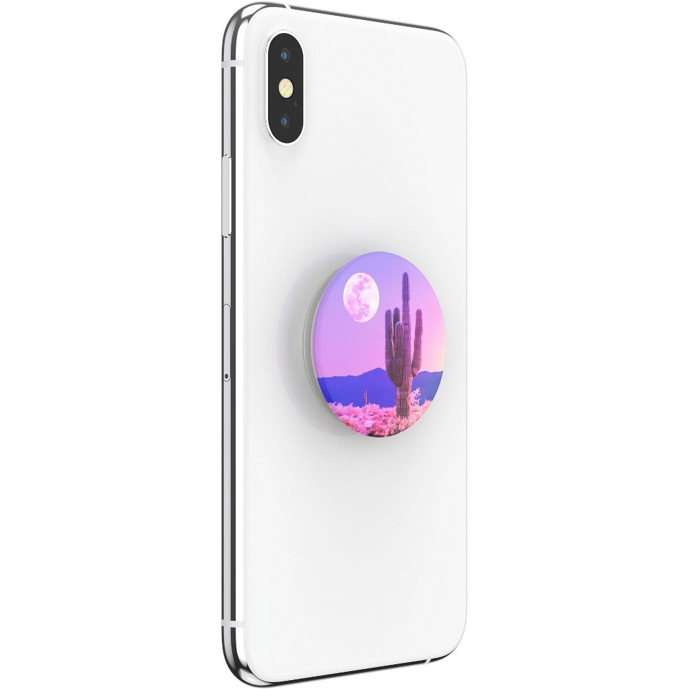 slide 4 of 5, PopSockets PopGrip Cell Phone Grip & Stand - Cactus on the Moon, 1 ct