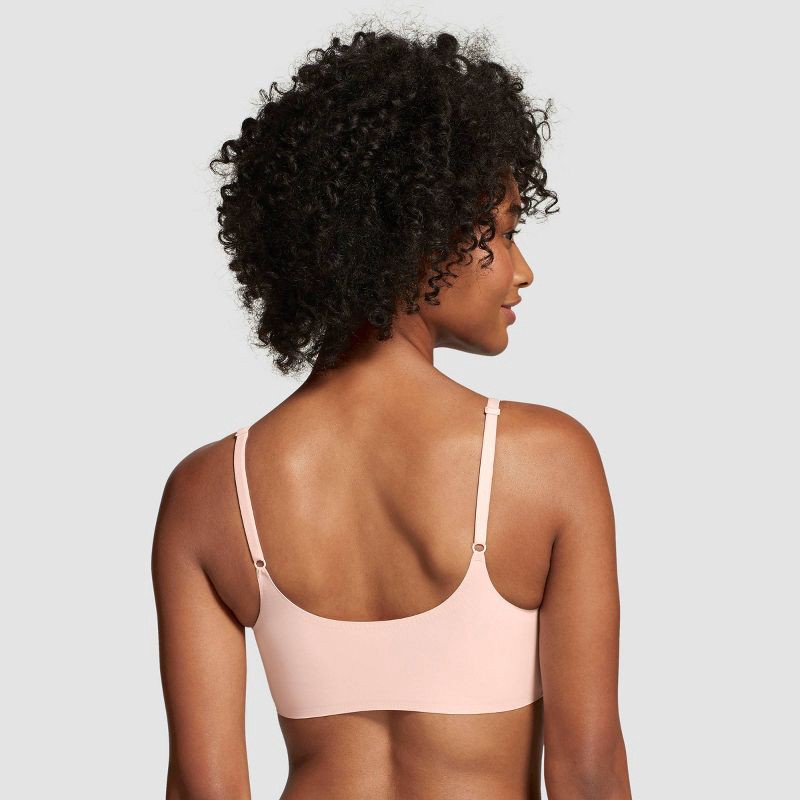 slide 2 of 4, True & Co. True Everybody Women's Adjustable Strap Triangle Bra - Pink L: Wireless, Removable Padding, 1 ct