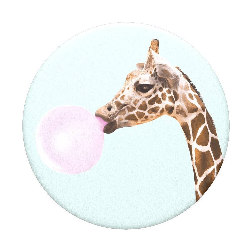 slide 3 of 5, PopSockets PopGrip Cell Phone Grip & Stand - Bubblegum Giraffe, 1 ct