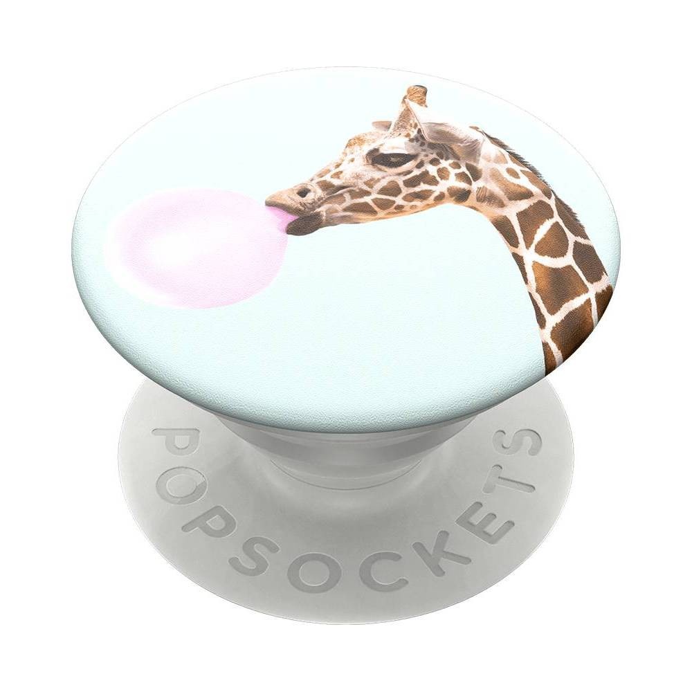 slide 1 of 5, PopSockets PopGrip Cell Phone Grip & Stand - Bubblegum Giraffe, 1 ct