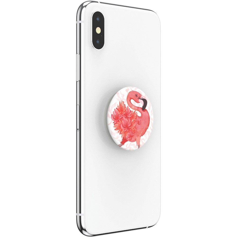 slide 4 of 5, PopSockets PopGrip Cell Phone Grip & Stand - Flamingo a Go Go, 1 ct