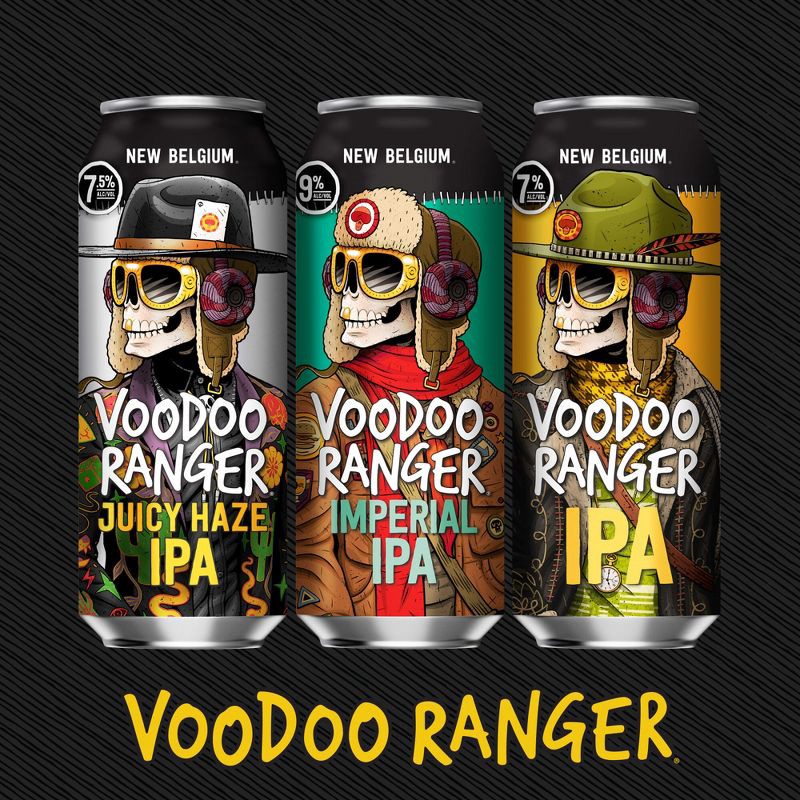 slide 7 of 8, New Belgium Voodoo Ranger Imperial IPA Beer - 19.2 fl oz Can, 19.2 fl oz