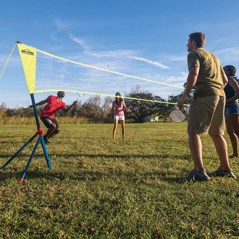 slide 3 of 5, Beyond Outdoors Standard Volleyball/Badminton Set, 1 ct