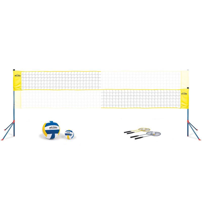 slide 1 of 5, Beyond Outdoors Standard Volleyball/Badminton Set, 1 ct