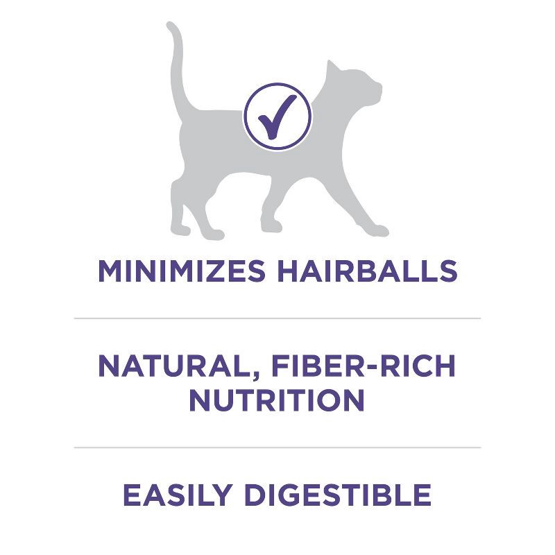 slide 4 of 8, Purina ONE Hairball Formula Natural Chicken Flavor Dry Cat Food - 7lbs, 7 lb
