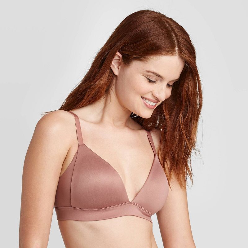 slide 1 of 2, Women's Lightly Lined Wirefree Lounge Bra - Auden™ Mauve 36B, 1 ct
